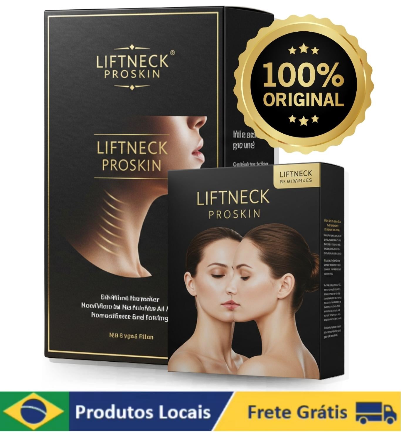 LiftNeck Proskin- Adesivo para rugas e flacidez no pescoço [COMPRE 1 E LEVE 2 - TOTAL 20 UNIDADES]